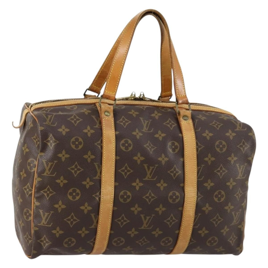 Louis Vuitton Sac Souple Handbag Monogram Canvas Brown Canvas Travel Bag