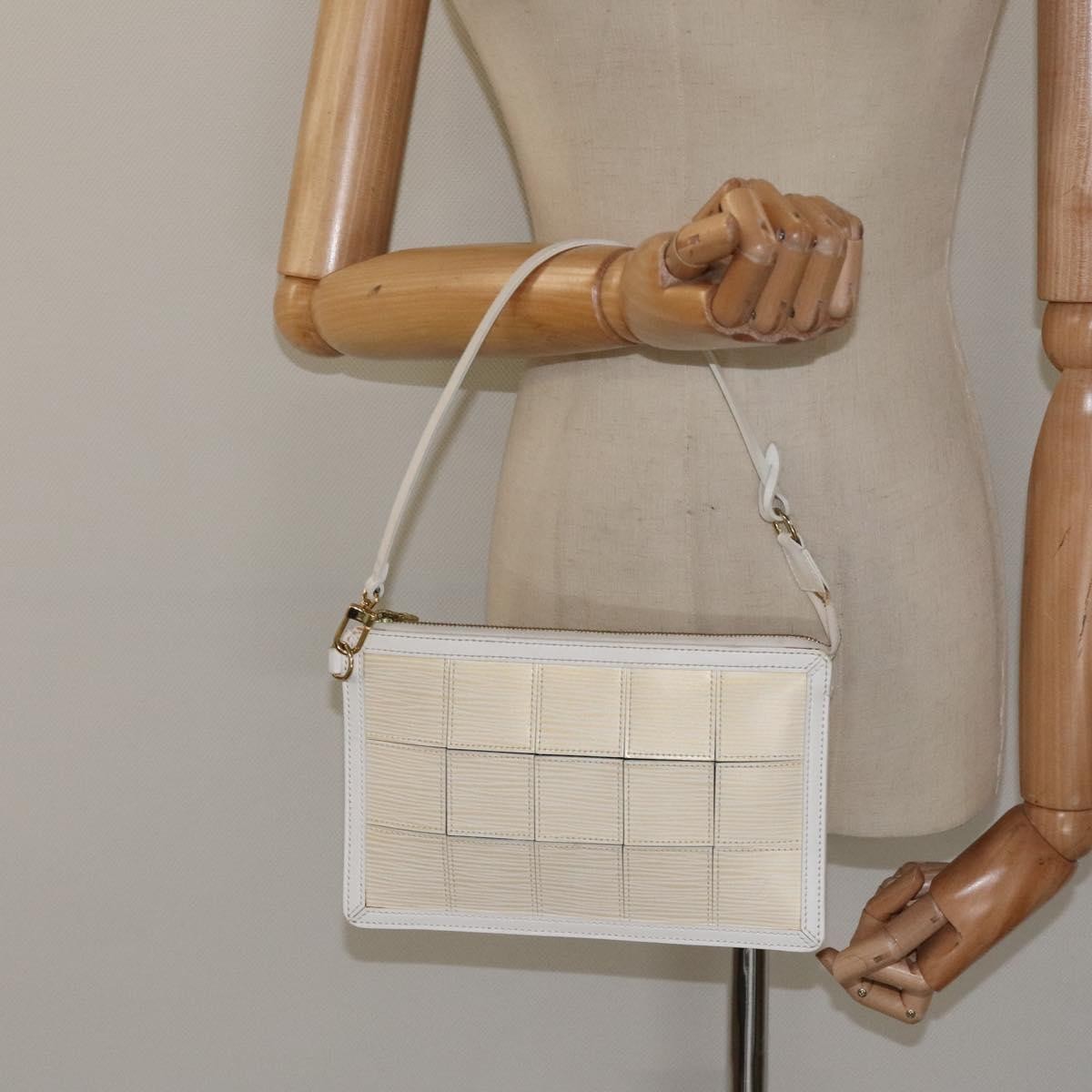 Louis Vuitton Delmonico Pochette Stretch Epi Leather Beige Leather Clutche & Pouche Bag