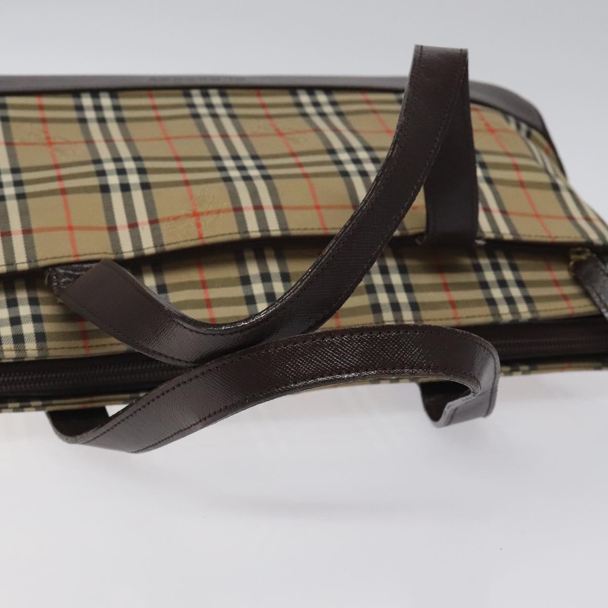 Burberry Nova Check Handbag Nova Check Canvas And Leather Beige Canvas Handbag