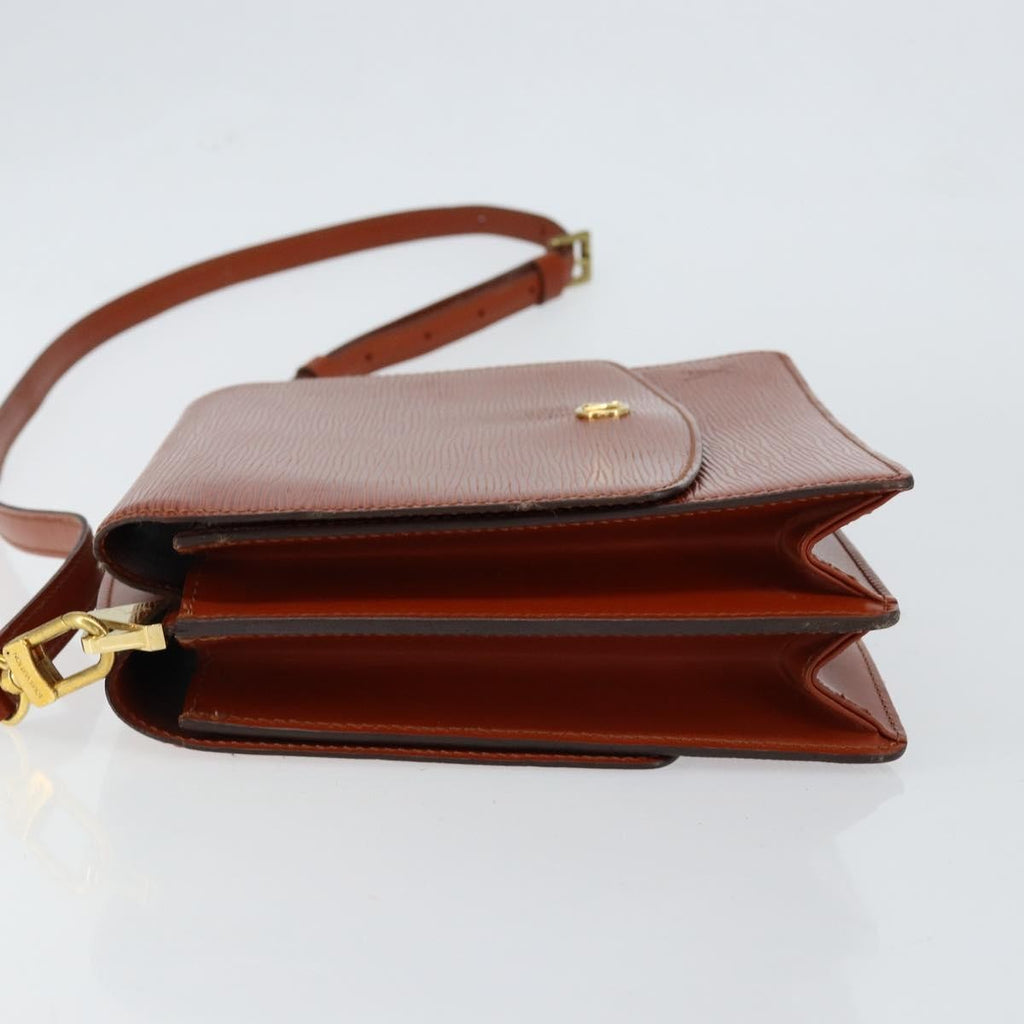 Louis Vuitton Grenelle Shoulder Bag Epi Leather Brown Leather Shoulder Bag