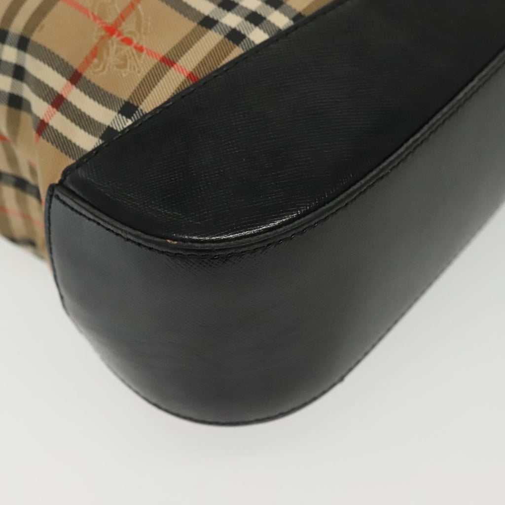 Burberry Shoulder Bag Nova Check Canvas Beige Canvas Bag