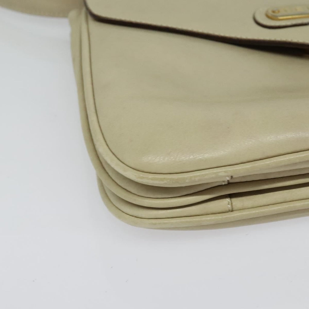 Celine Shoulder Bag Leather Beige Leather Shoulder Bag Bag