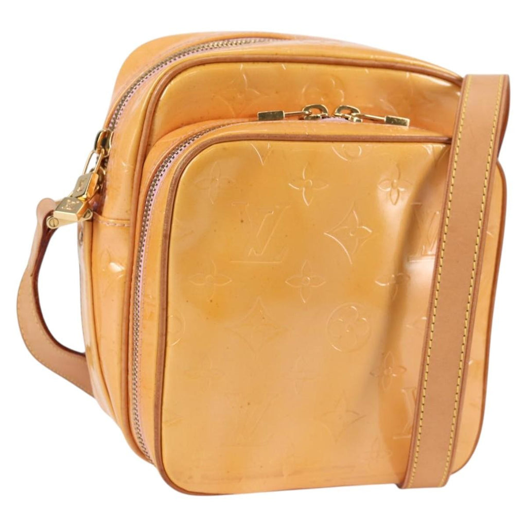 Louis Vuitton Wooster Handbag Monogram Vernis Beige Patent_Leather Bag