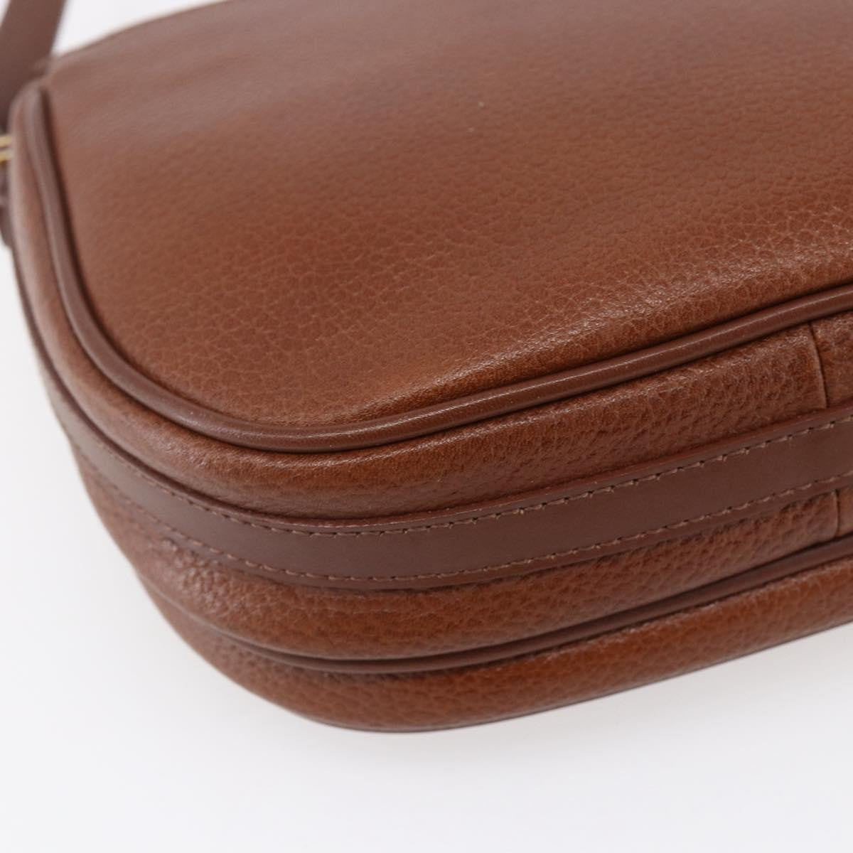 Burberry Vintage Shoulder Bag Leather Brown Leather Shoulder Bag