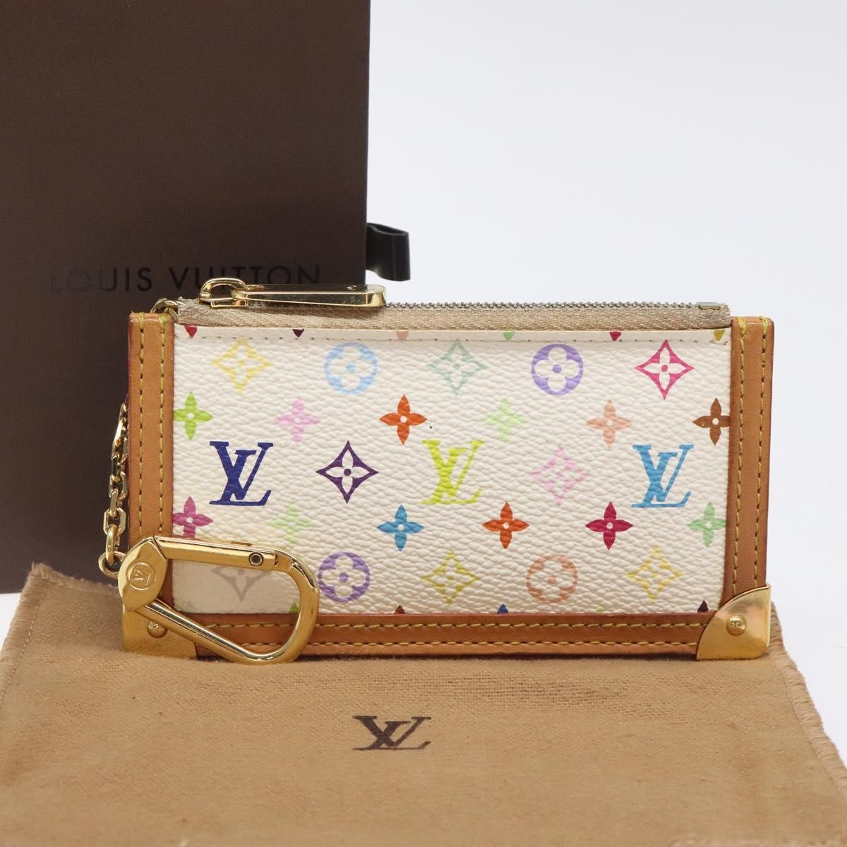 Louis Vuitton Pochette Clés Monogram Canvas Multicolour Canvas Wallets Accessory