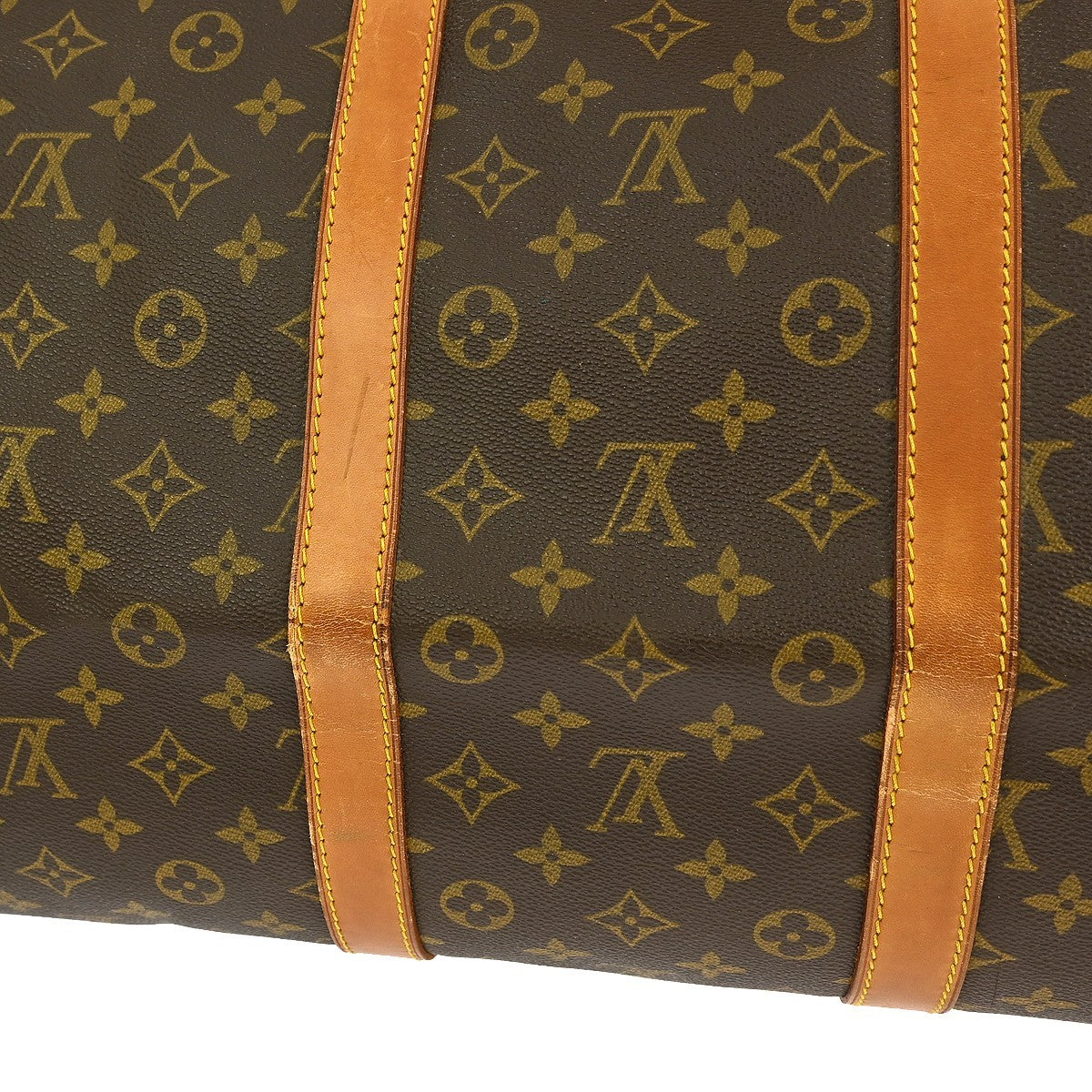 Louis Vuitton Keepall Bag Monogram Canvas Brown Canvas Travel Bag