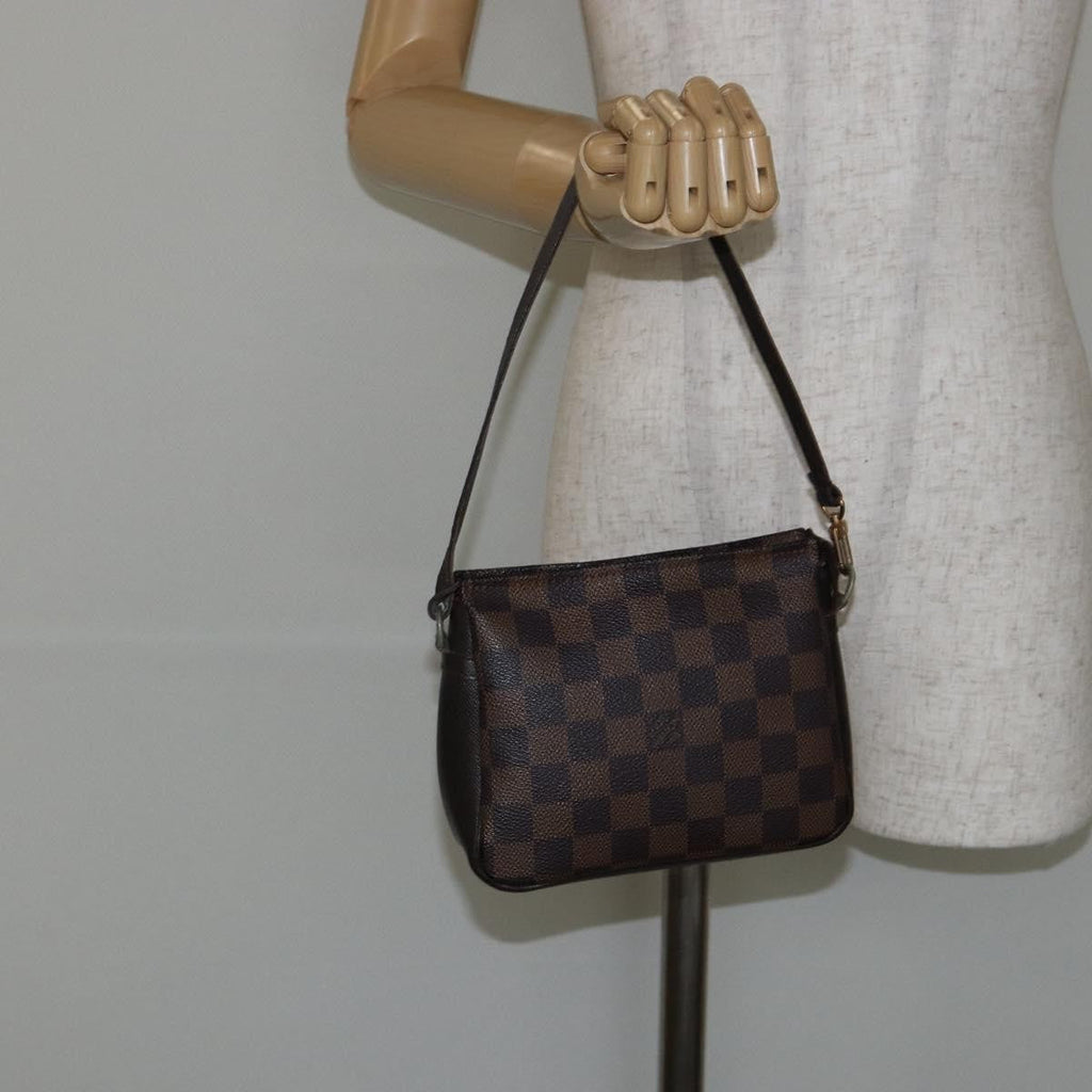 Louis Vuitton Trousse Make Up Bag Damier Canvas Brown Canvas Clutche & Pouche Bag
