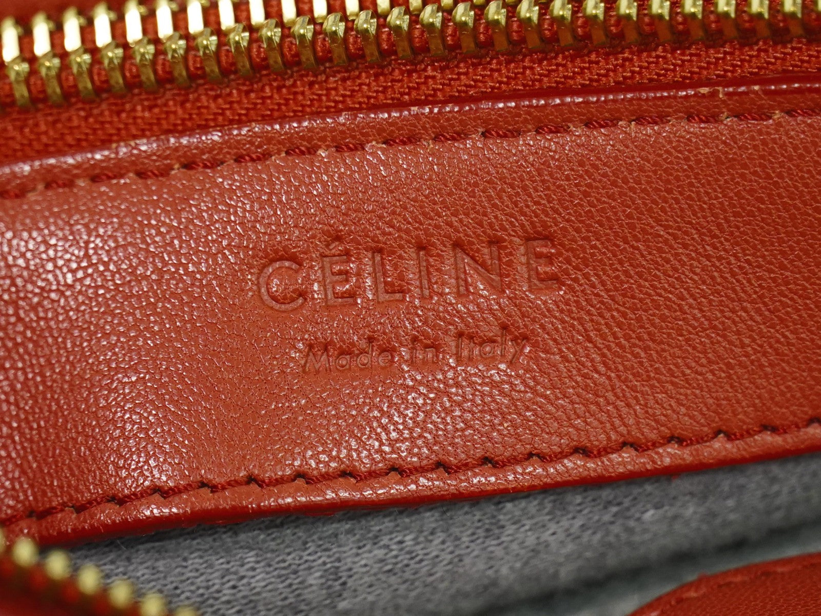 Celine Trio Crossbody Bag Leather Red Leather Shoulder Bag Bag