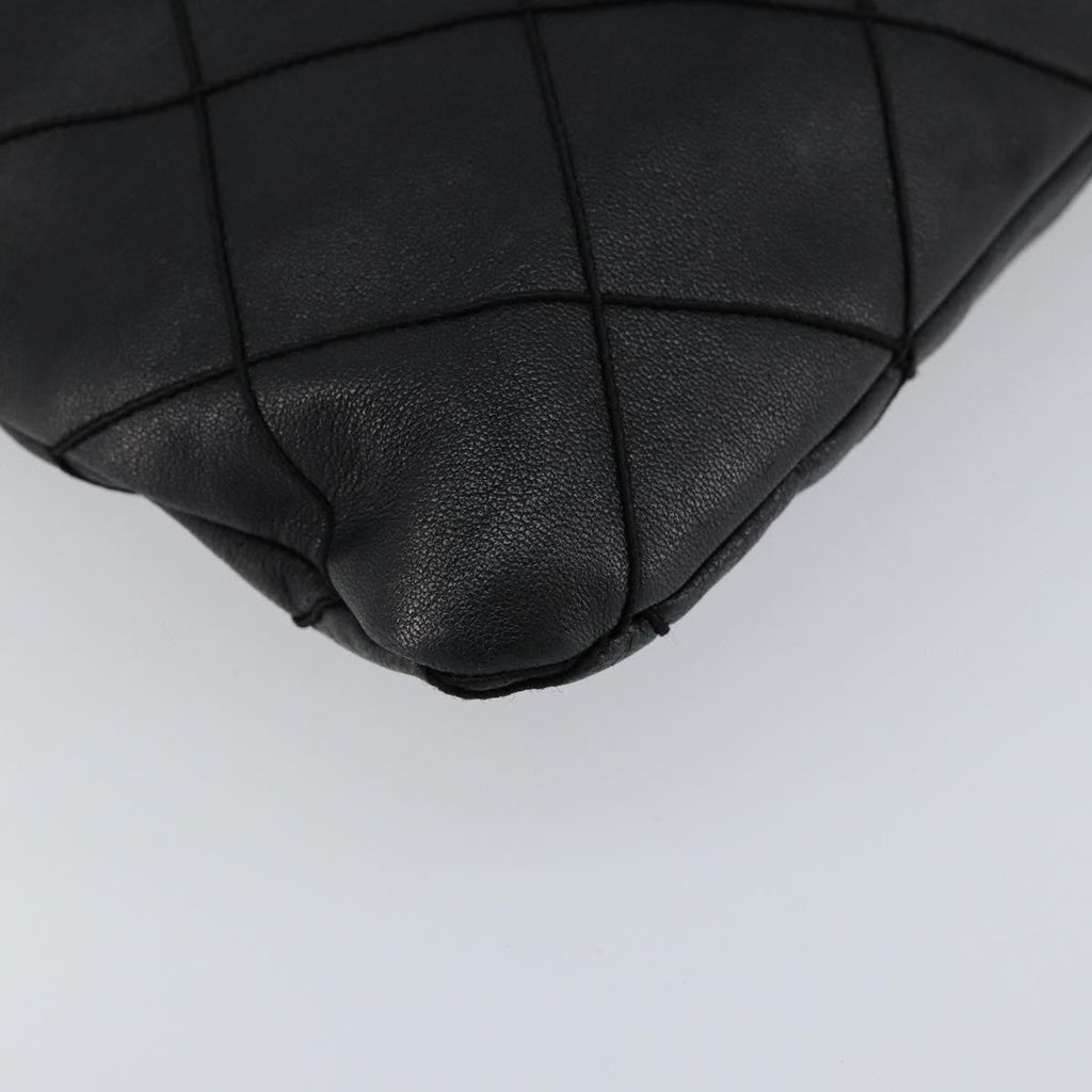Chanel Vintage Shoulder Bag Leather Black Leather Shoulder Bag Bag