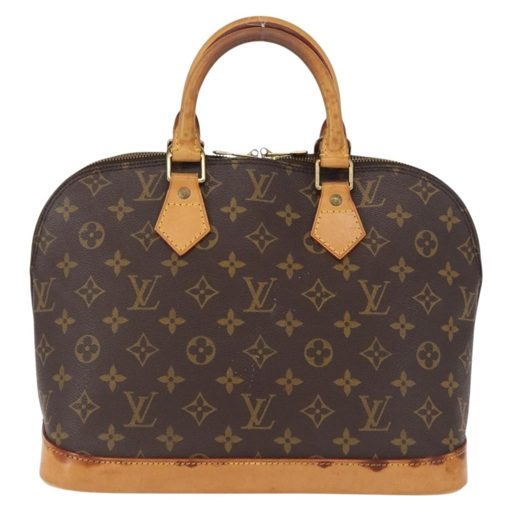 Louis Vuitton Alma Handbag Monogram Canvas Brown Canvas Handbag