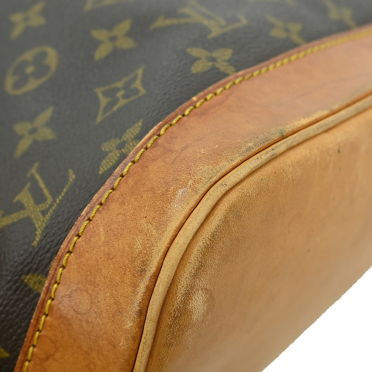 Louis Vuitton Alma Handbag Monogram Canvas Brown Canvas Handbag