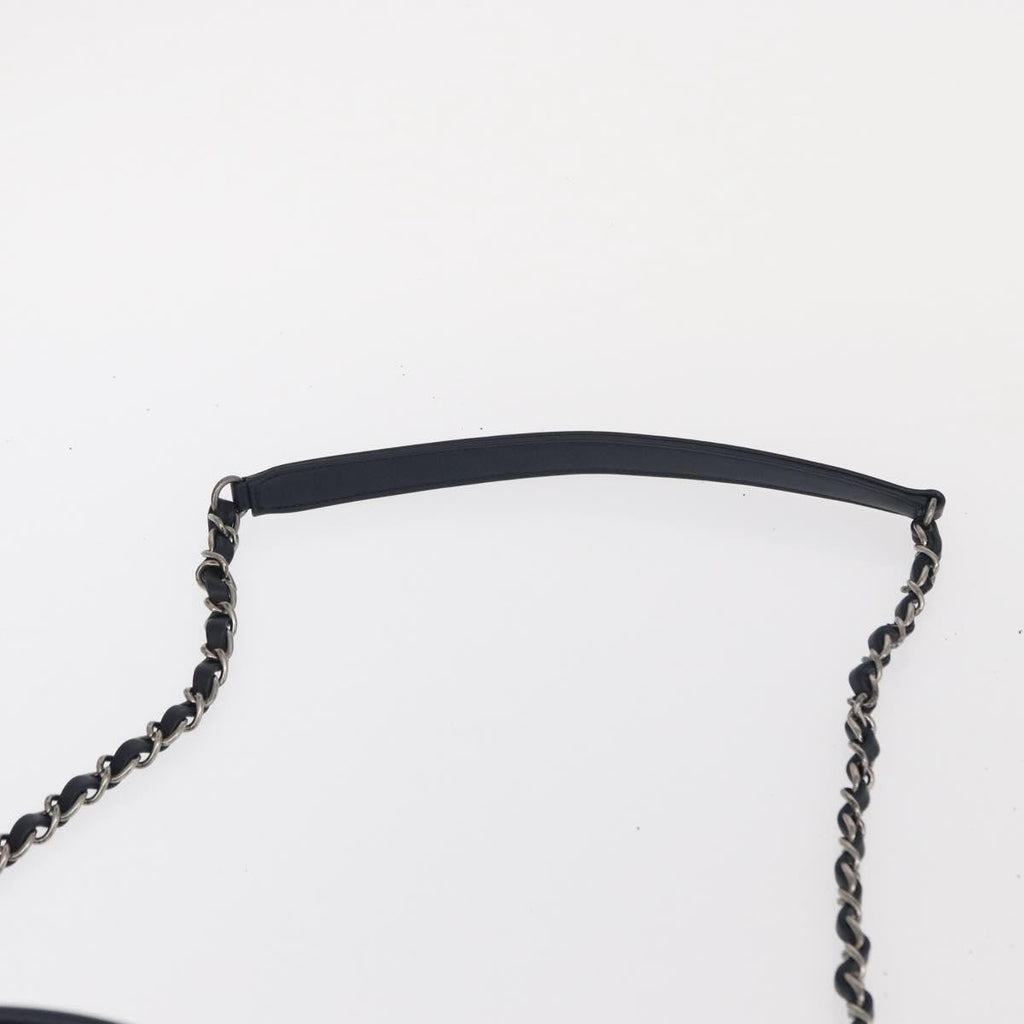 Chanel Convertible Chain Bowler Bag Woven Calfskin Green Leather Handbag