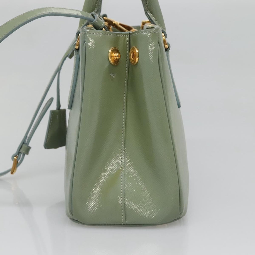 Prada Double Zip Lux Tote Saffiano Leather Gold Leather Handbag