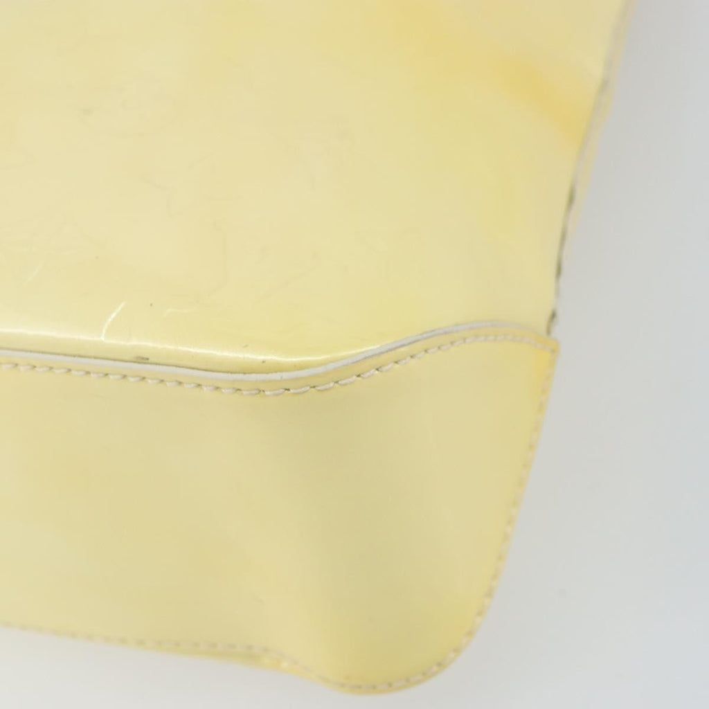 Louis Vuitton Brentwood Handbag Monogram Vernis Yellow Patent_Leather Tote Bag