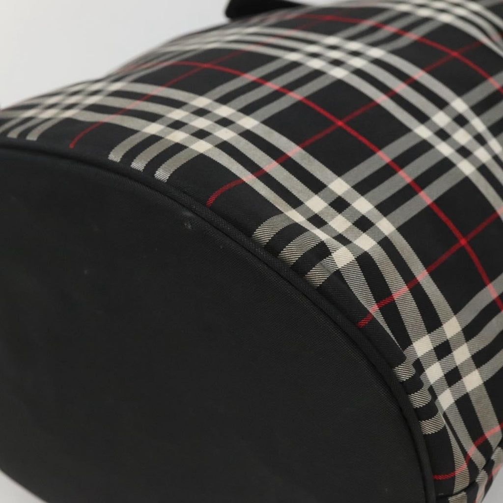 Burberry Nova Check Blue Label Nylon Black Nylon Tote Bag