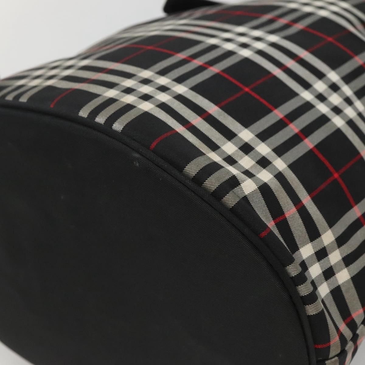 Burberry Nova Check Blue Label Nylon Black Nylon Tote Bag