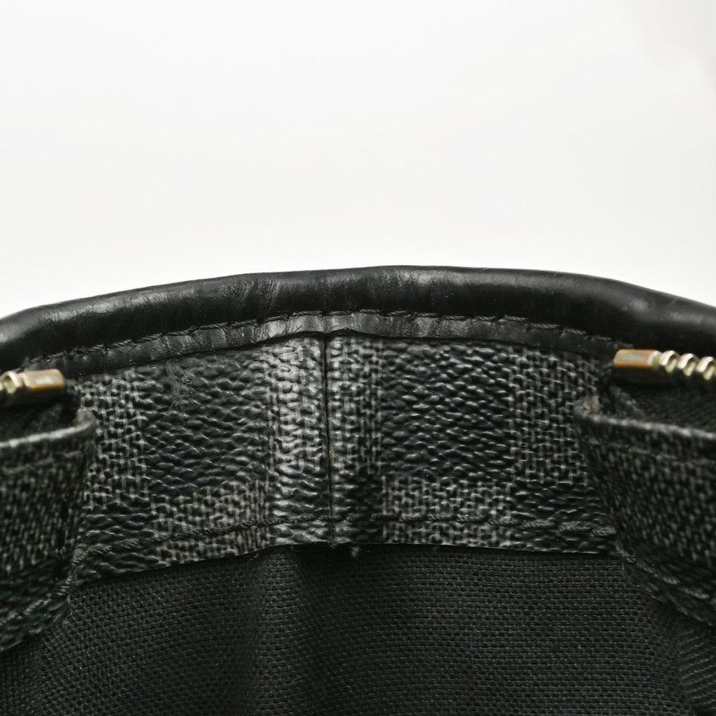 Louis Vuitton Tadao Handbag Damier Graphite Black Canvas Tote Bag