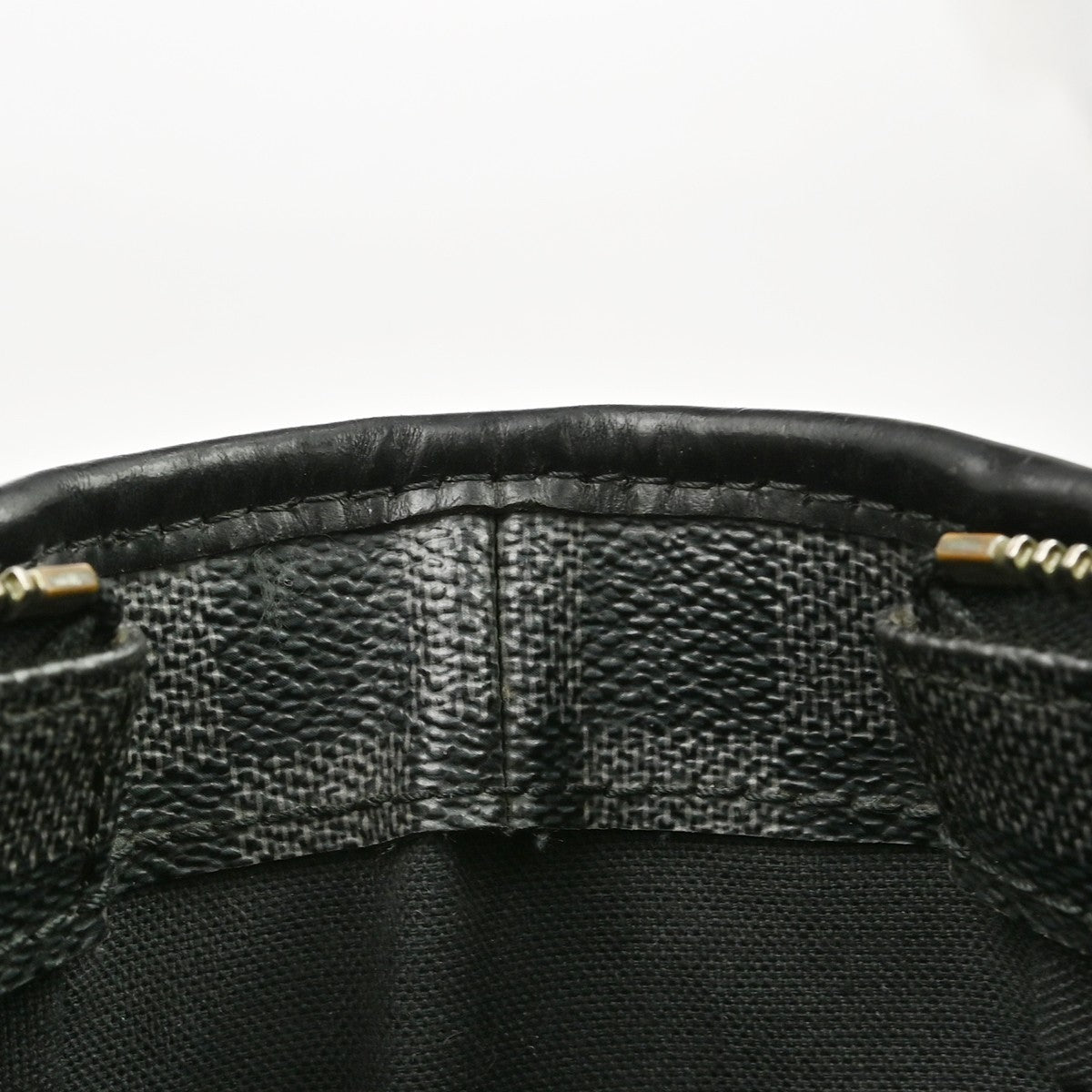 Louis Vuitton Tadao Handbag Damier Graphite Black Canvas Tote Bag