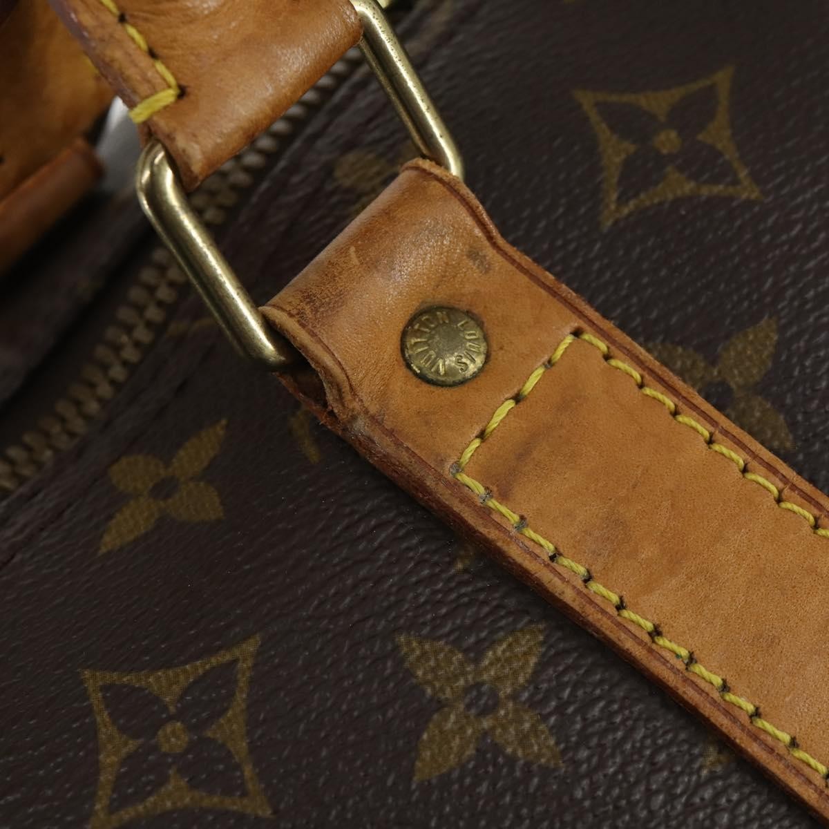 Louis Vuitton Keepall Bag Monogram Canvas Brown Canvas Travel Bag
