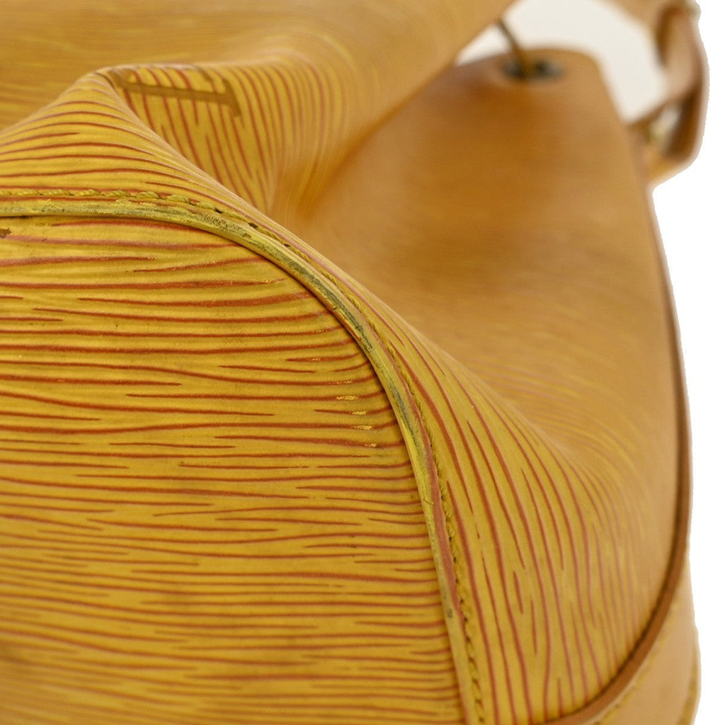 Louis Vuitton Petit Noe Handbag Epi Leather Yellow Leather Shoulder Bag
