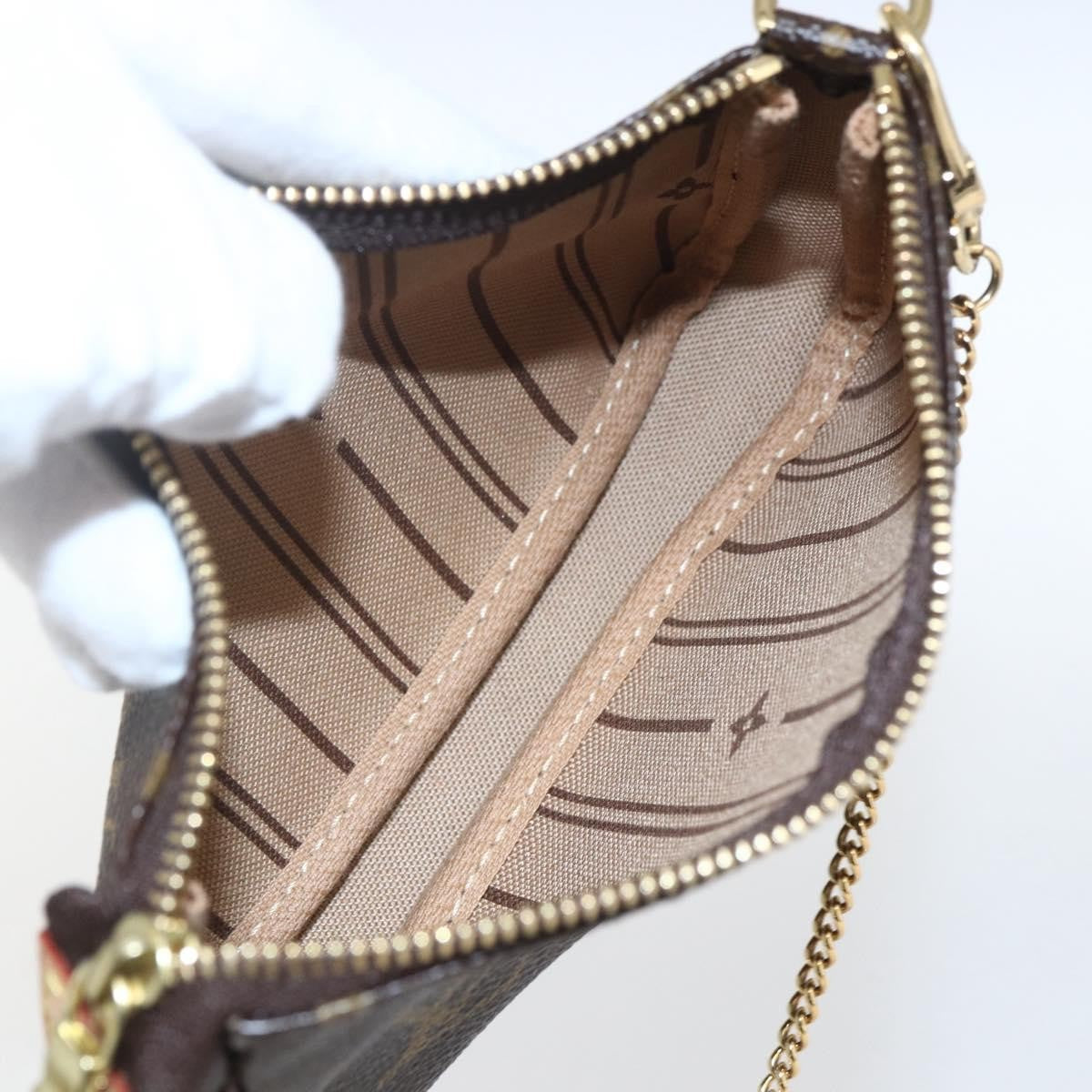 Louis Vuitton Pochette Accessoires Limited Edition Monogram Trunk Brown Canvas Clutche & Pouche Bag
