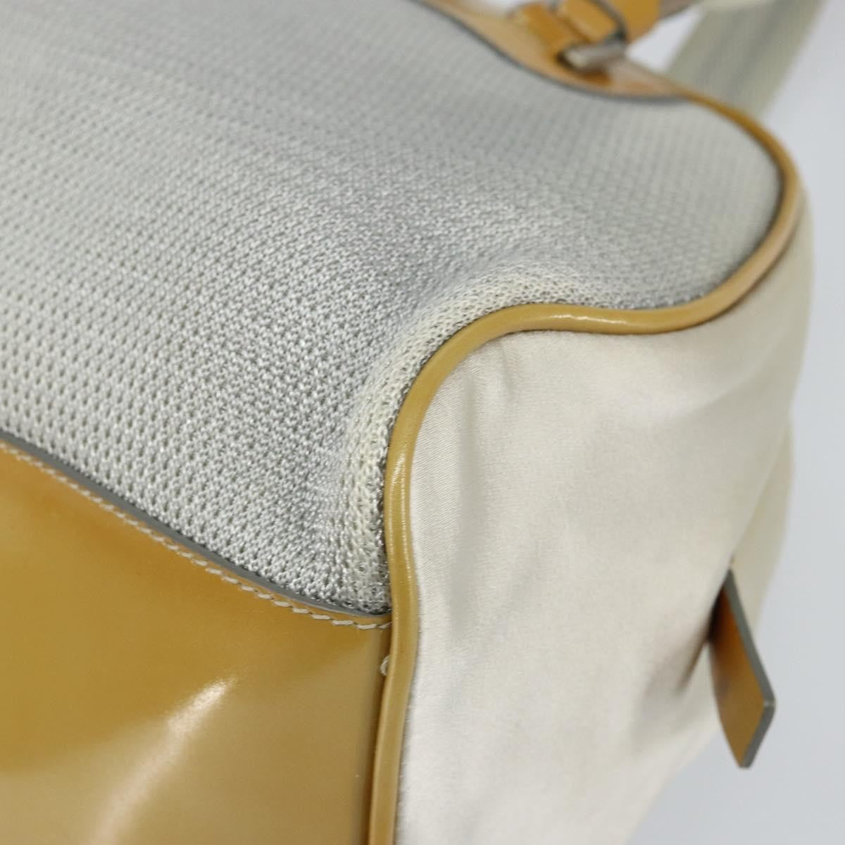 Prada Vintage Zip Handbag Tessuto Silver Nylon Handbag