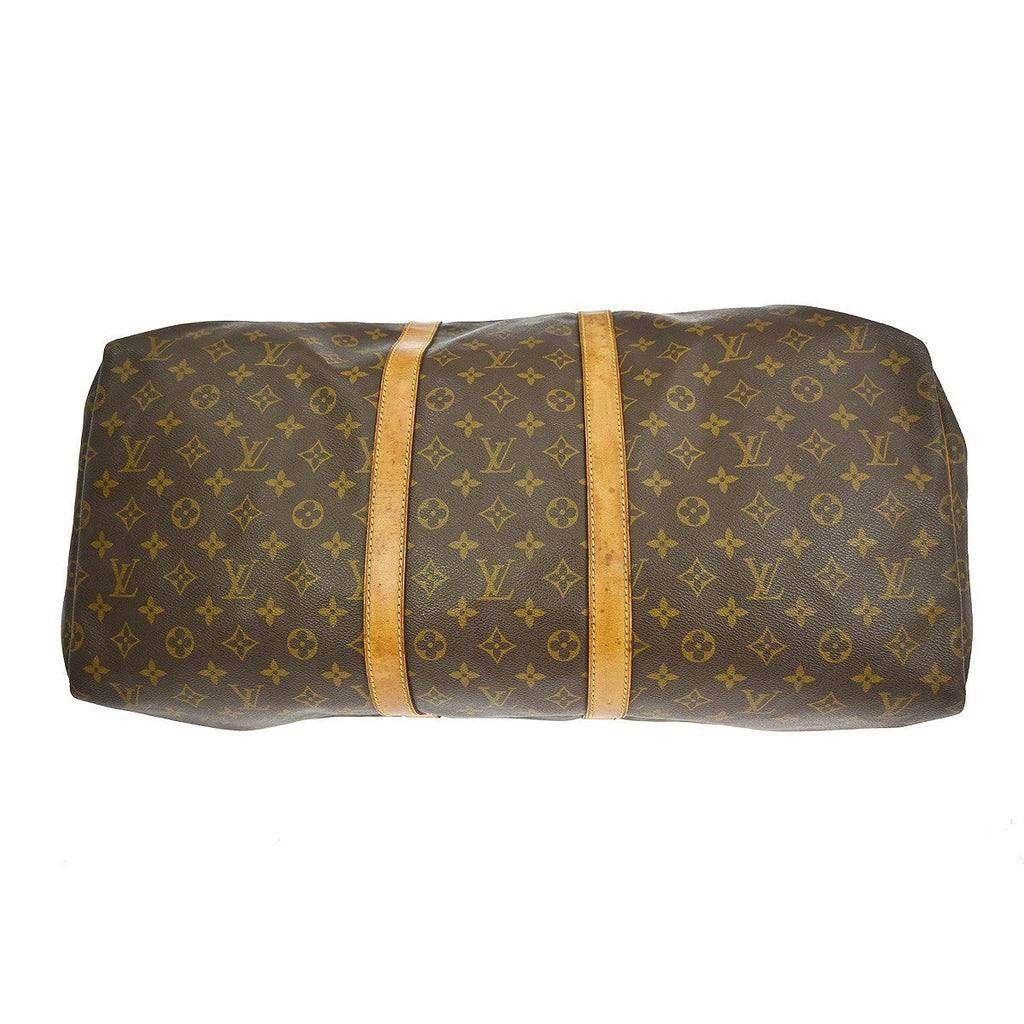 Louis Vuitton Keepall Bag Monogram Canvas Brown Canvas Travel Bag