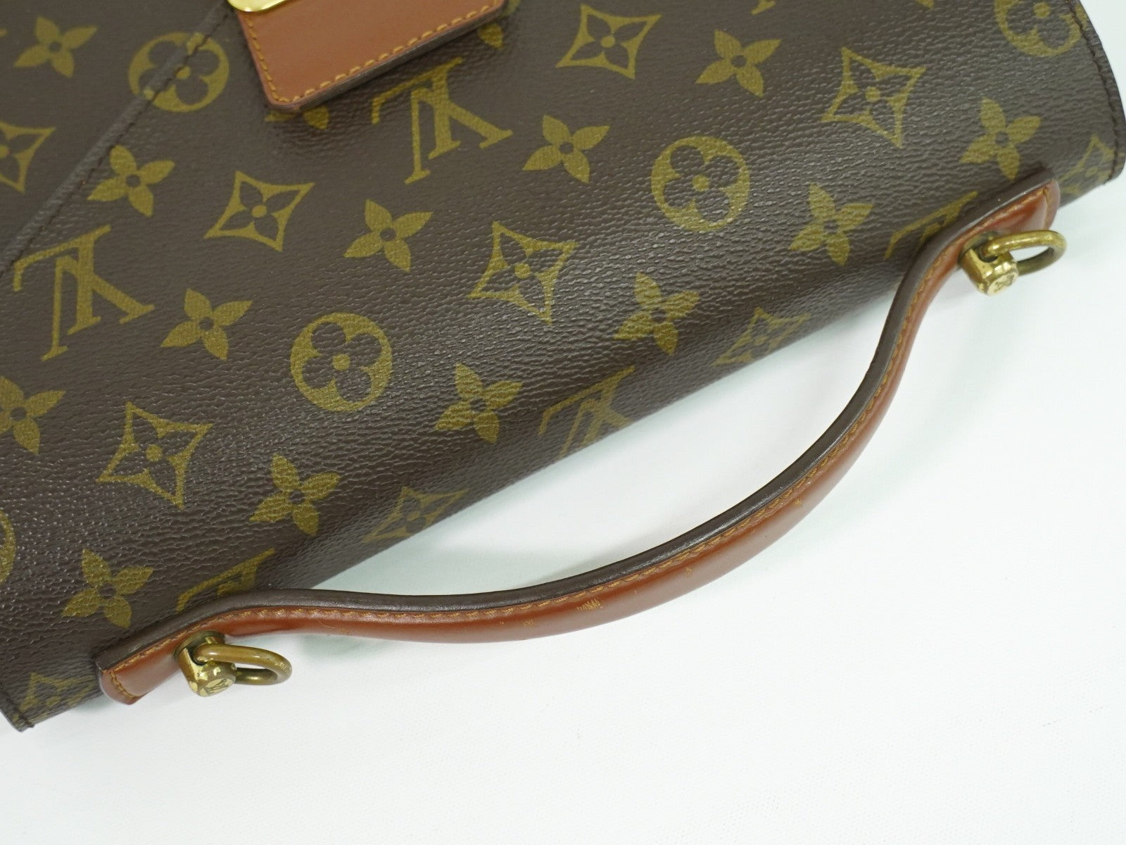 Louis Vuitton Monceau Handbag Monogram Canvas Brown Canvas Handbag