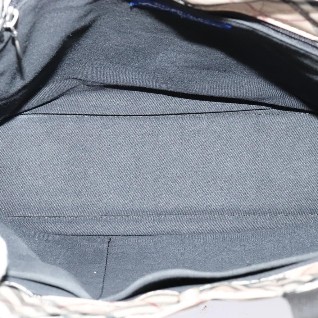 Burberry Nova Check Blue Label Nylon Beige Nylon Tote Bag