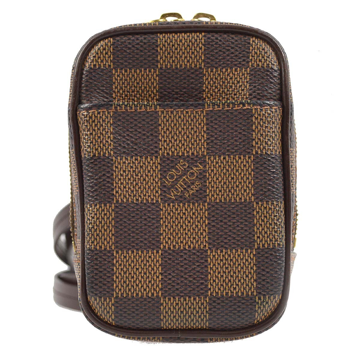 Louis Vuitton Etui Okapi Camera Case Damier Brown Canvas Shoulder Bag