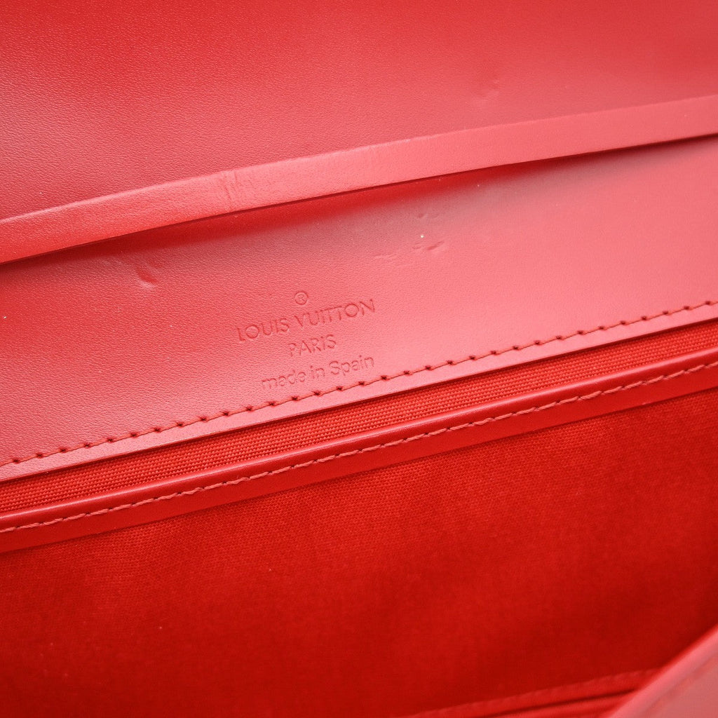 Louis Vuitton Honfleur Handbag Epi Leather Red Leather Shoulder Bag