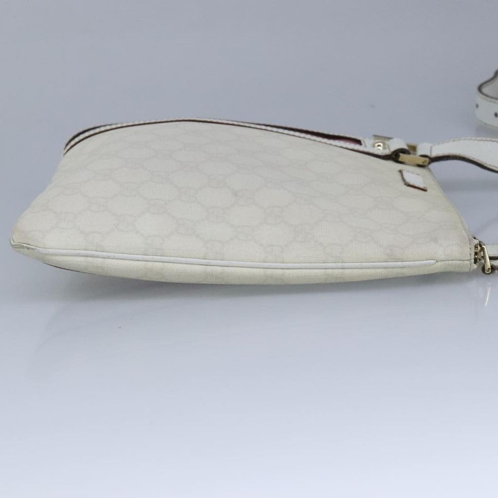 Gucci Sherry Line Shoulder Bag Canvas White Pvc Shoulder Bag Bag (Pre-Owned)