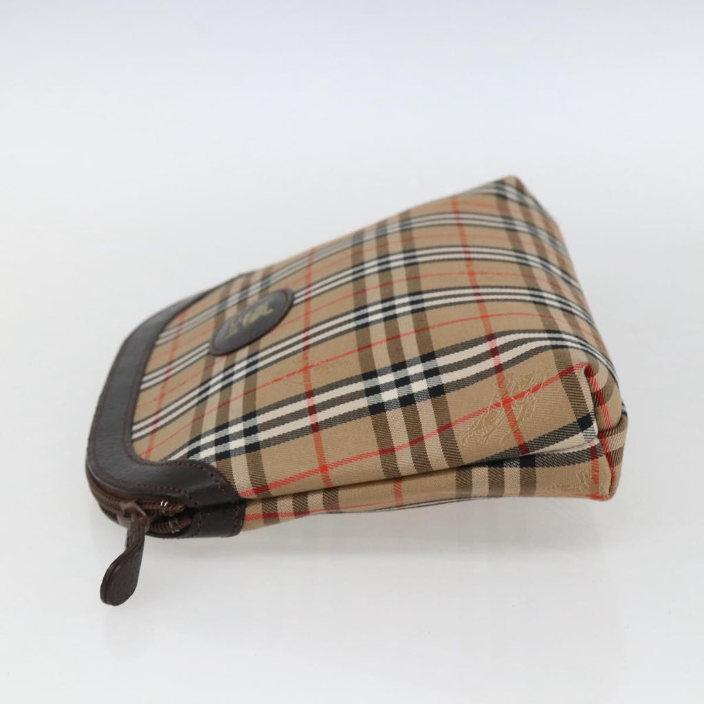 Burberry Nova Check Pochette Canvas Beige Canvas Clutche & Pouche Bag