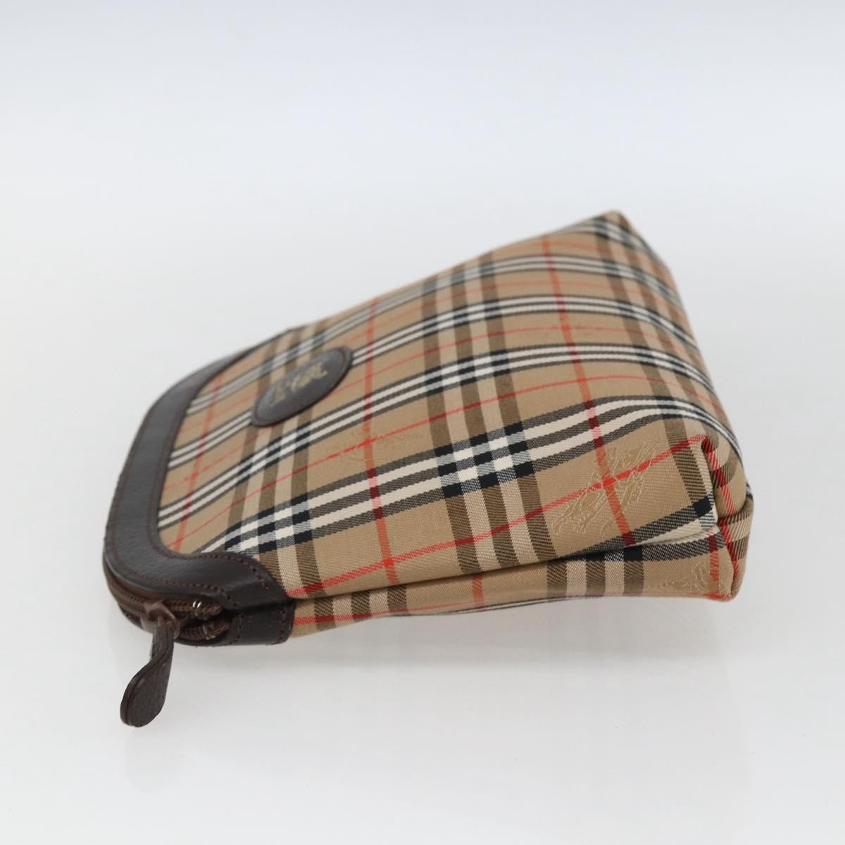 Burberry Nova Check Pochette Canvas Beige Canvas Clutche & Pouche Bag