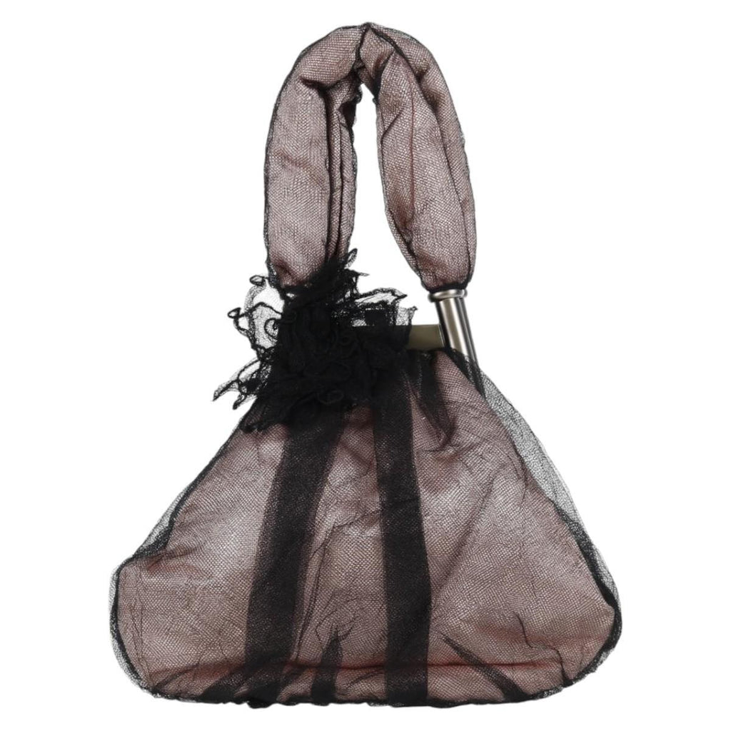Chanel Drawstring Bucket Bag Chevron Patchwork Canvas Pink Nylon Bag