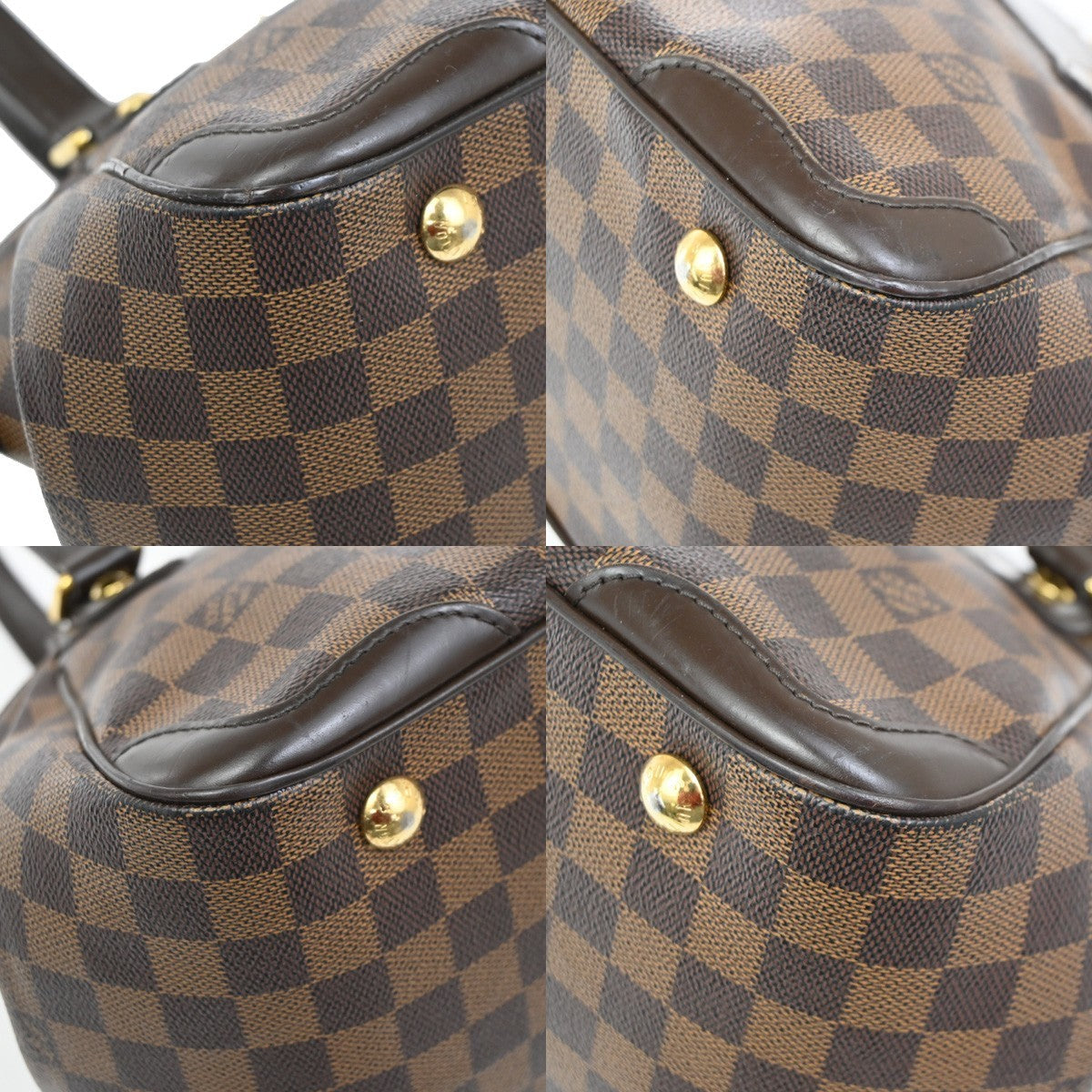 Louis Vuitton Verona Handbag Damier Brown Canvas Shoulder Bag