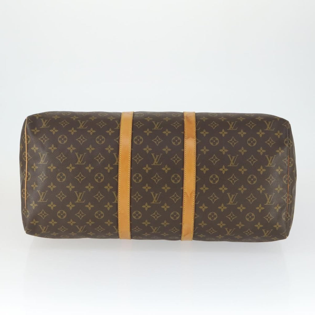 Louis Vuitton Keepall Bag Monogram Canvas Brown Canvas Travel Bag
