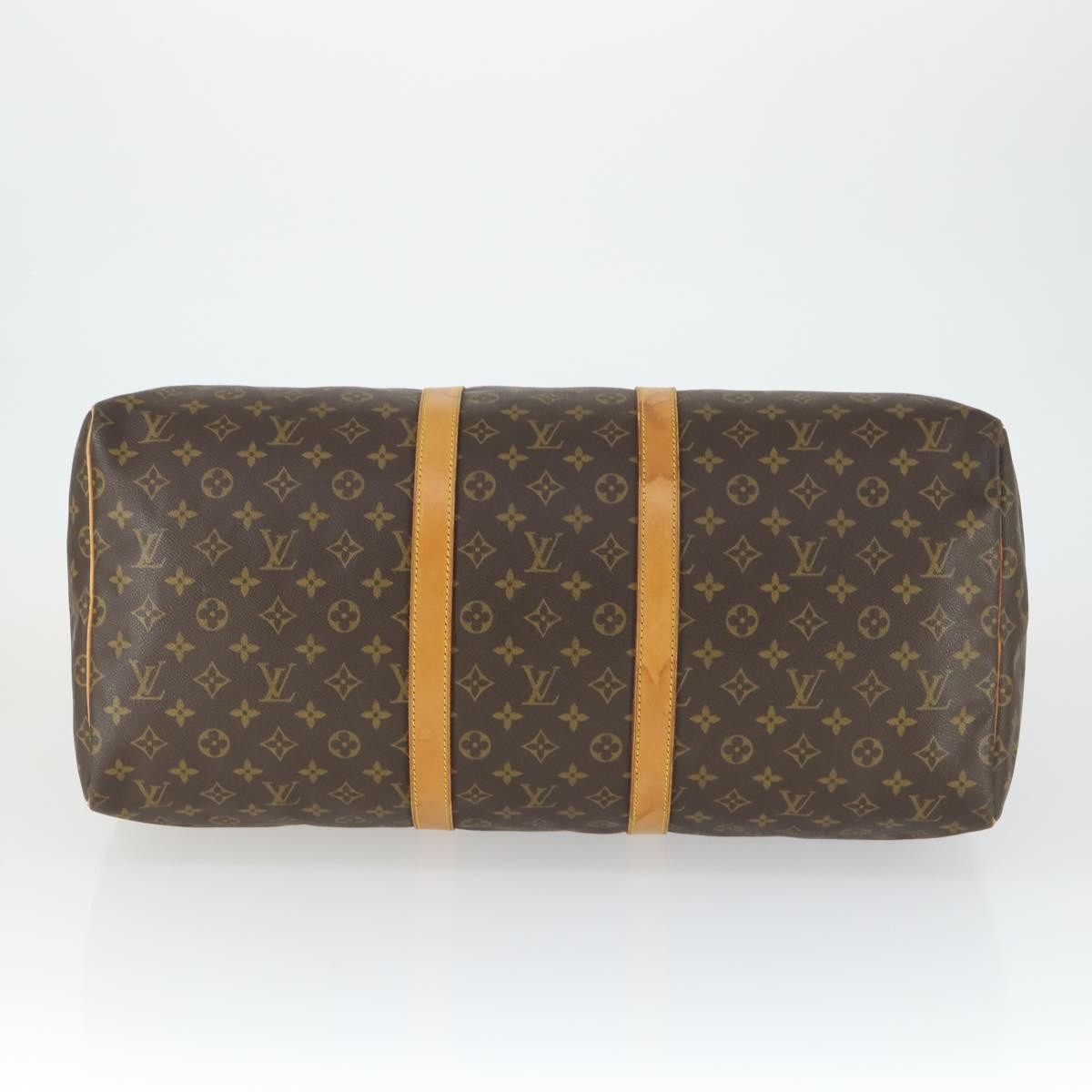Louis Vuitton Keepall Bag Monogram Canvas Brown Canvas Travel Bag