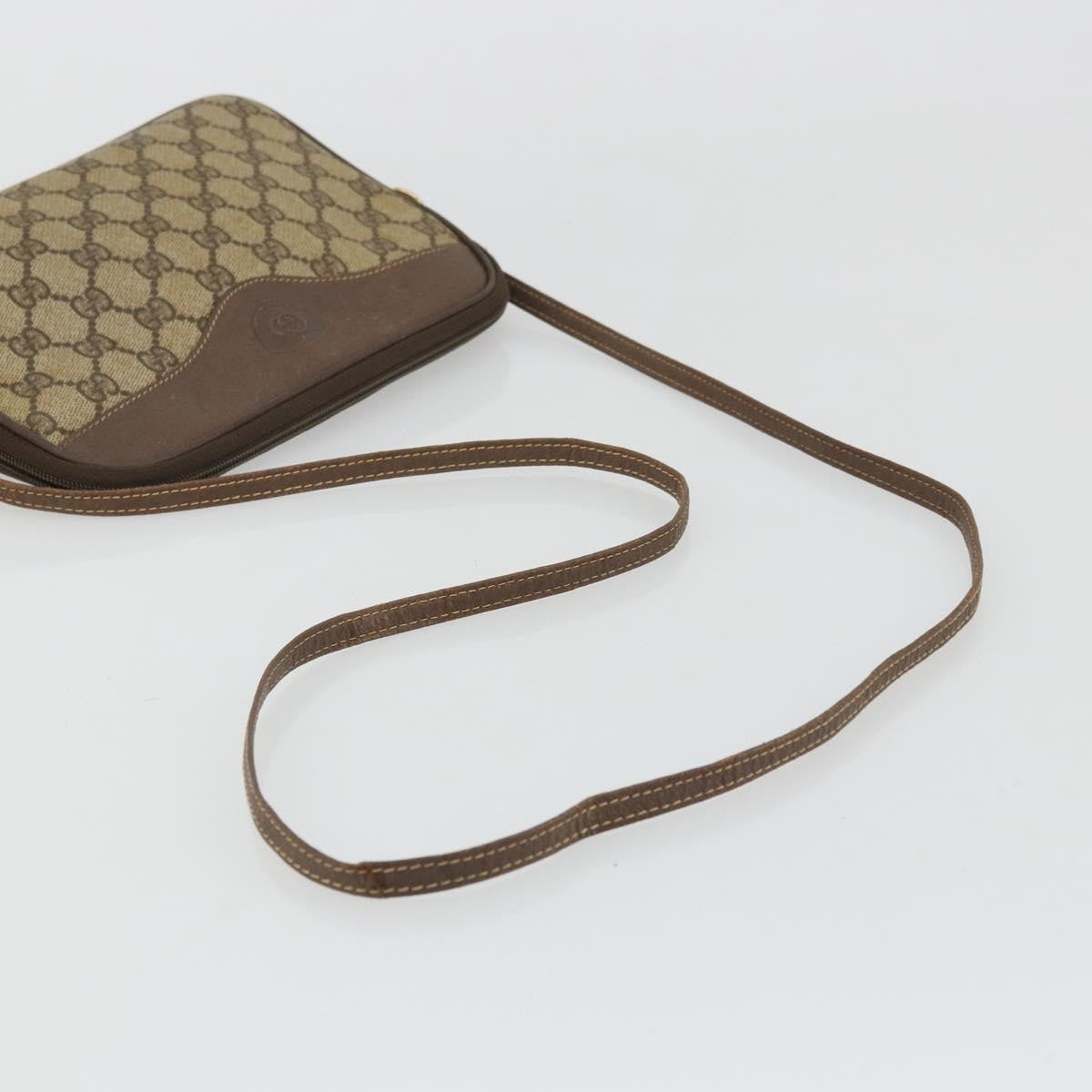 Gucci Gg Supreme Shoulder Bag Canvas Beige Canvas Shoulder Bag Bag (Pre-Owned)