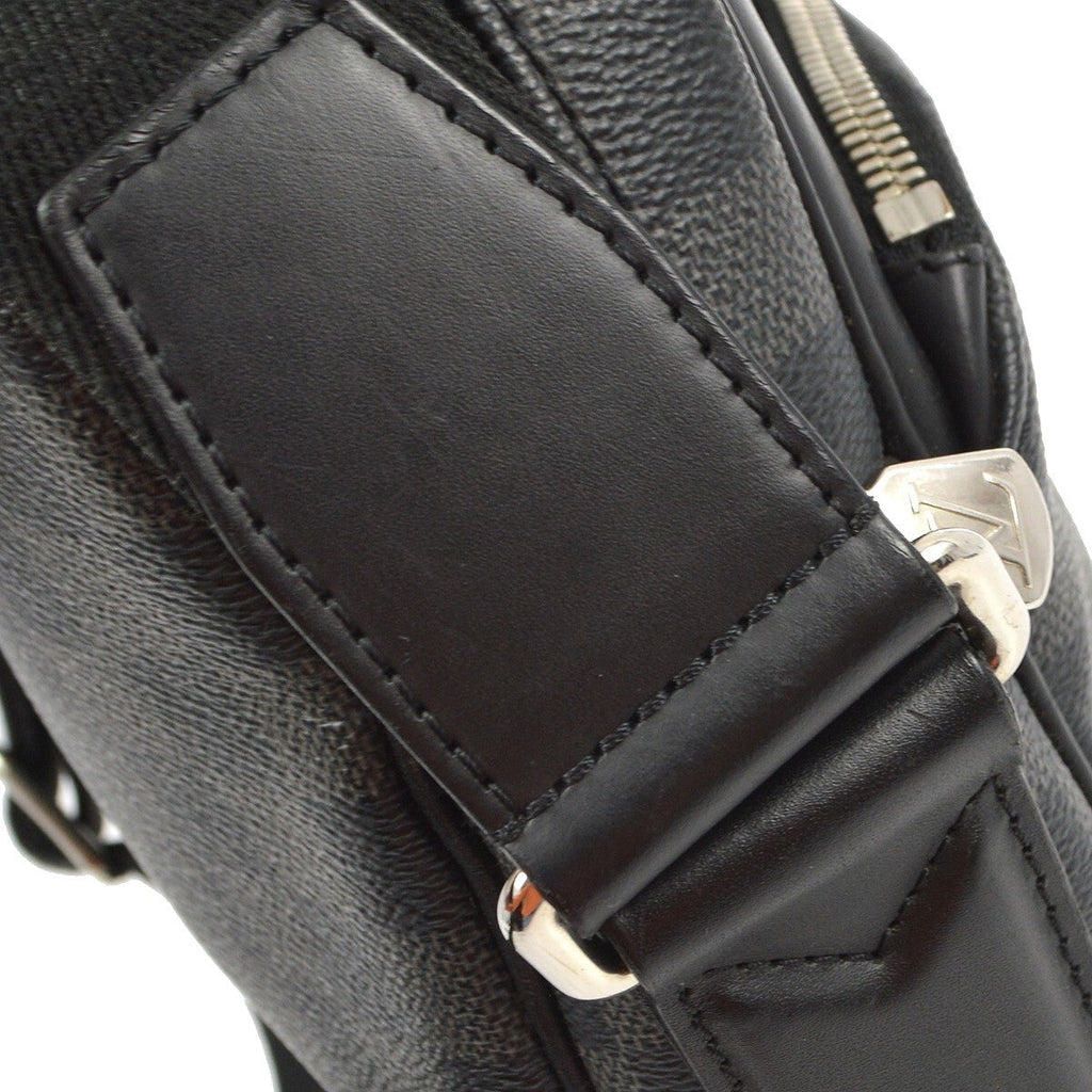 Louis Vuitton Dayton Reporter Bag Damier Graphite Black Canvas Shoulder Bag