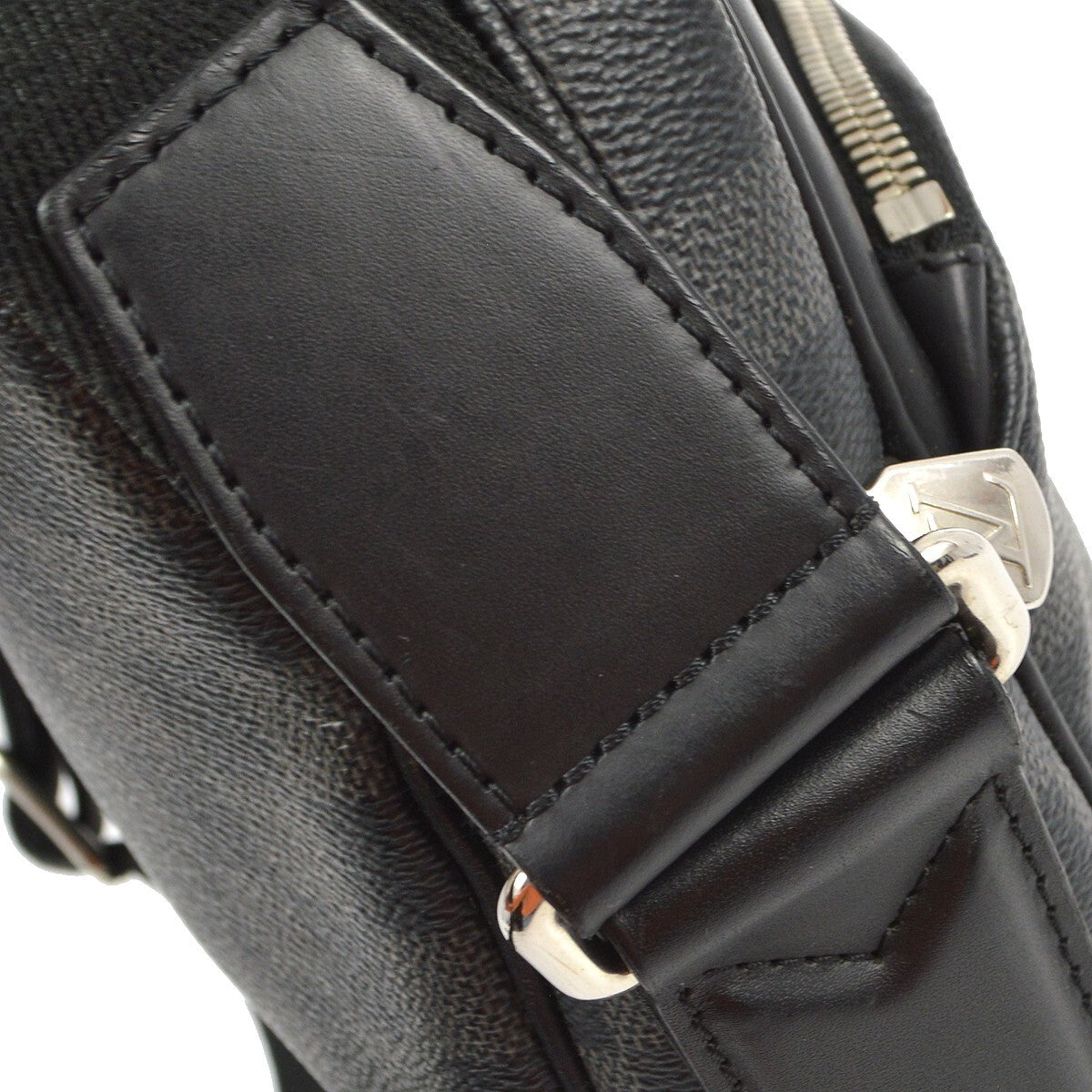 Louis Vuitton Dayton Reporter Bag Damier Graphite Black Canvas Shoulder Bag