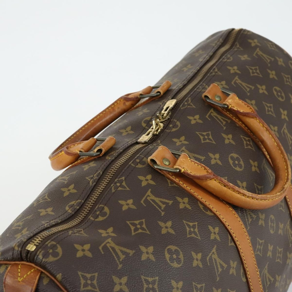 Louis Vuitton Keepall Bag Monogram Canvas Brown Canvas Travel Bag