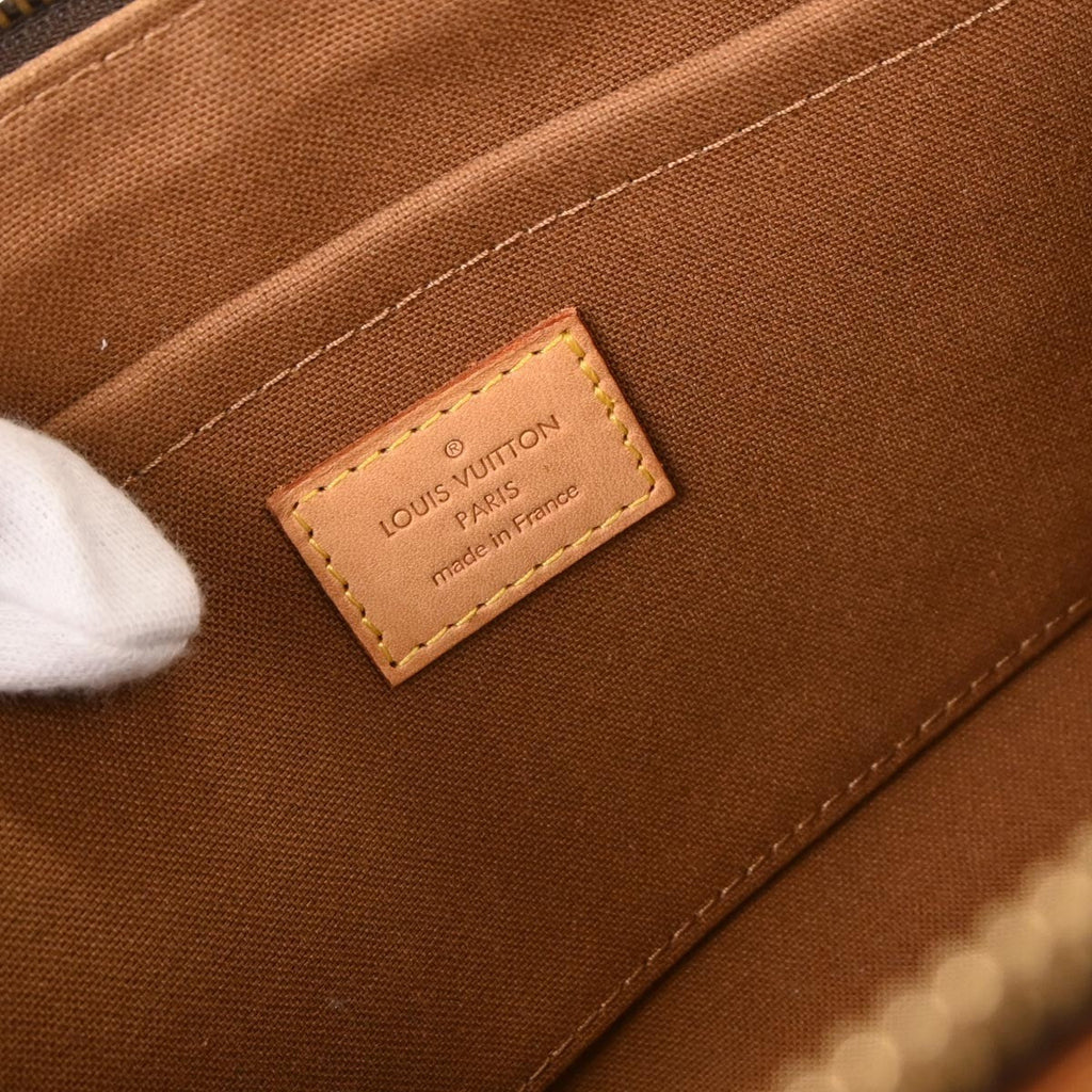 Louis Vuitton Popincourt Handle Bag Monogram Canvas Brown Canvas Handbag