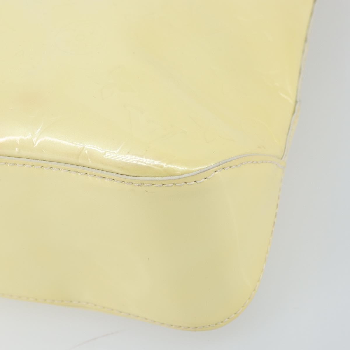 Louis Vuitton Brentwood Handbag Monogram Vernis Yellow Patent_Leather Tote Bag