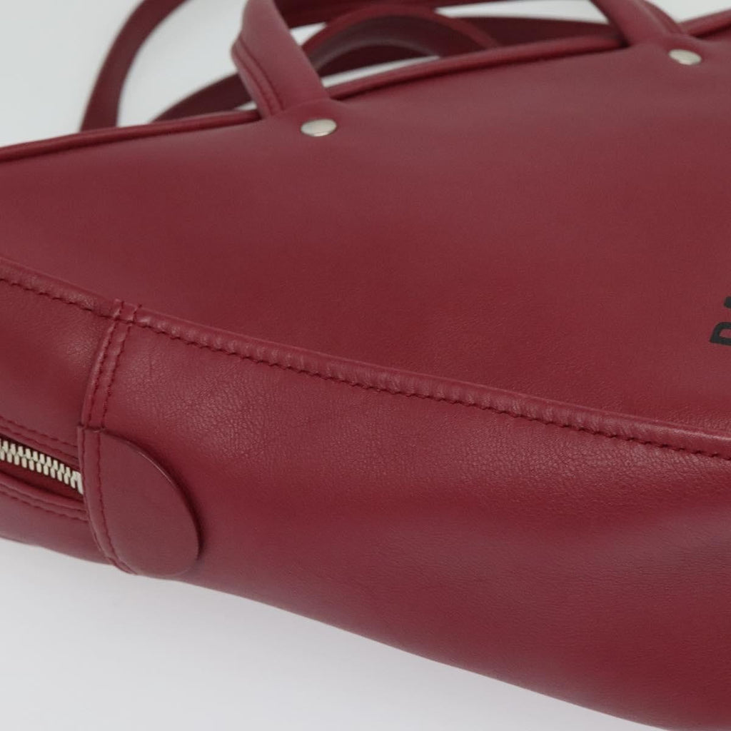 Balenciaga Triangle Duffle Bag Leather Red Leather Hand