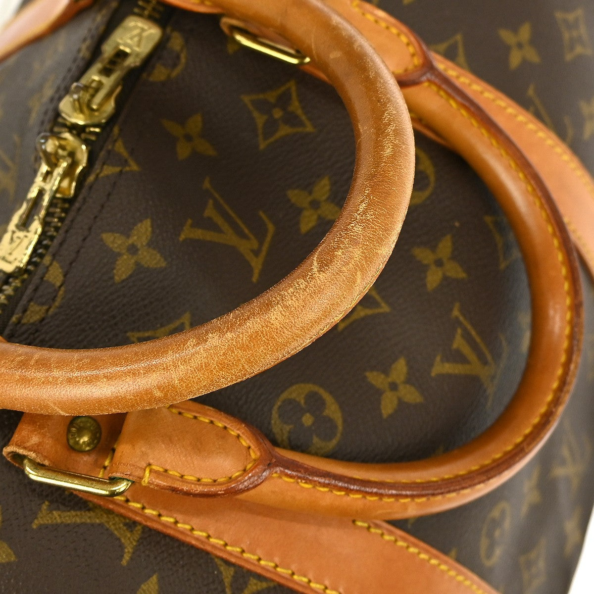 Louis Vuitton Keepall Bag Monogram Canvas Brown Canvas Travel Bag