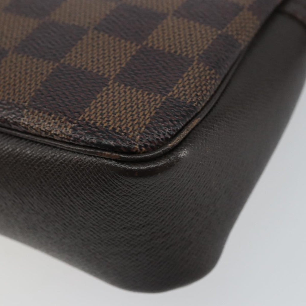 Louis Vuitton Trousse Make Up Bag Damier Canvas Brown Canvas Clutche & Pouche Bag