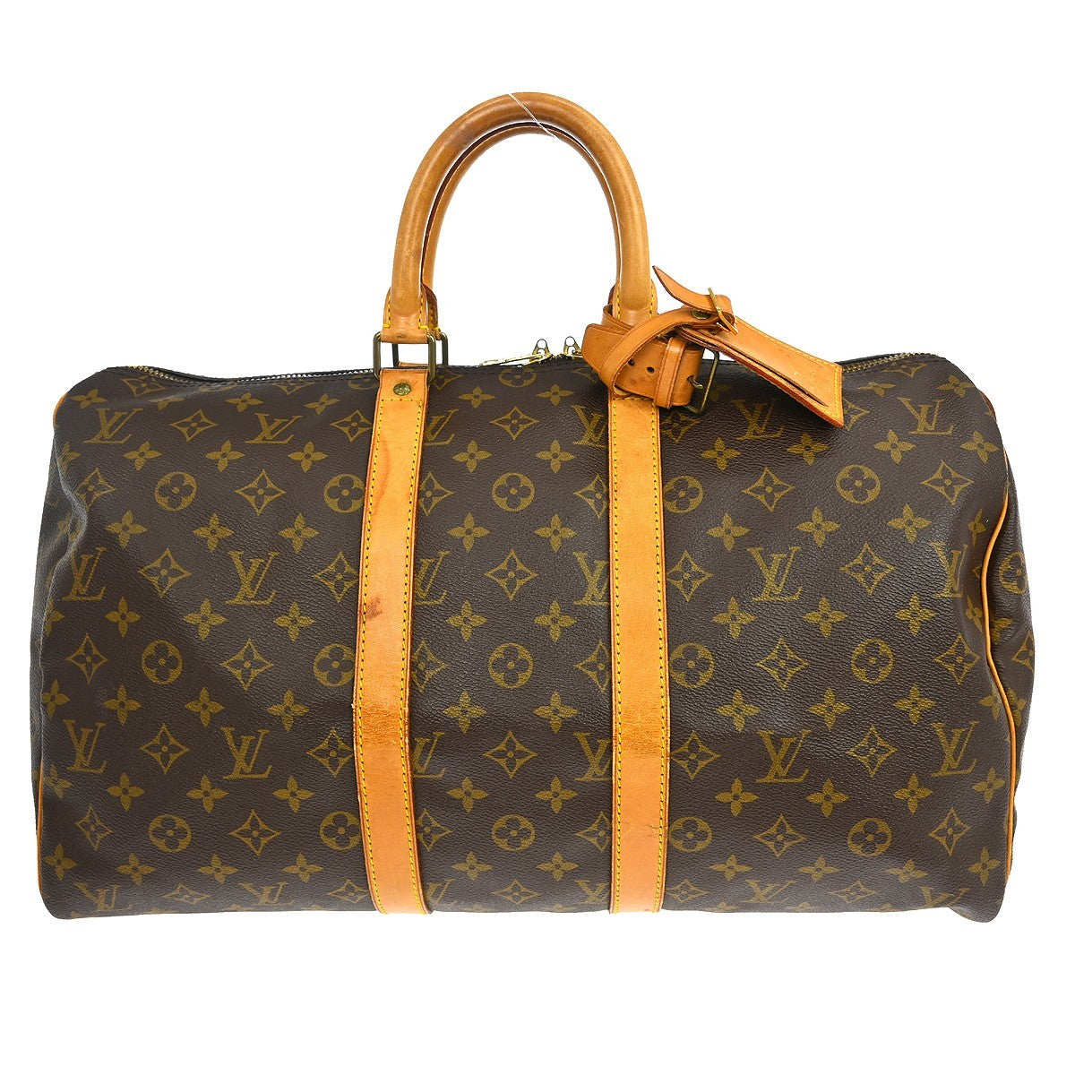 Louis Vuitton Keepall Bag Monogram Canvas Brown Canvas Travel Bag