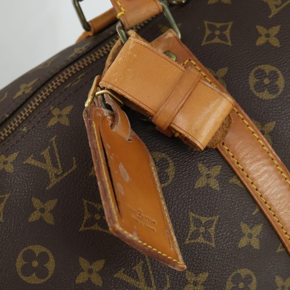 Louis Vuitton Keepall Bag Monogram Canvas Brown Canvas Travel Bag