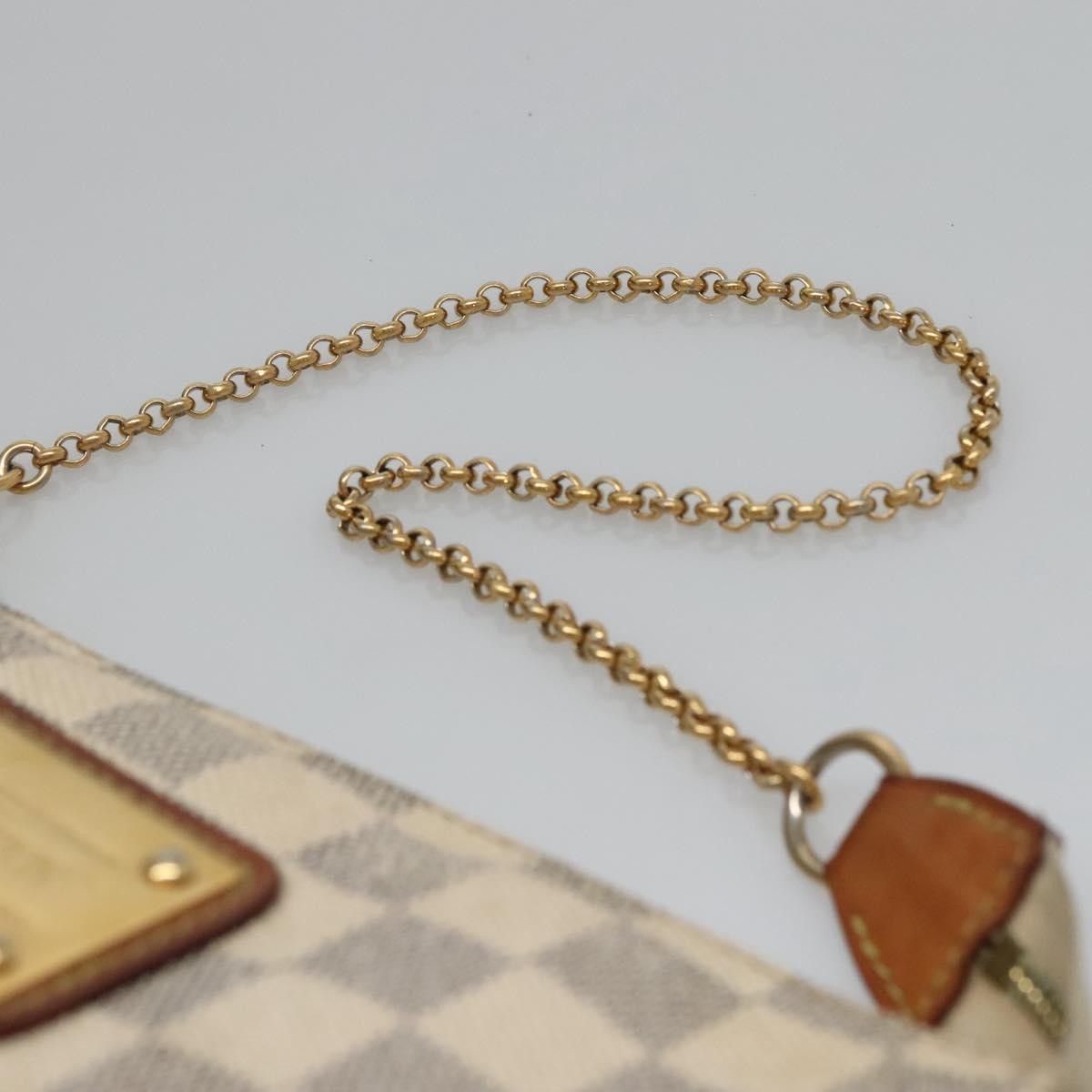 Louis Vuitton Eva Handbag Damier Beige Canvas Shoulder Bag
